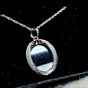 Technibond Vintage 925 stamped pendant & necklace NWT